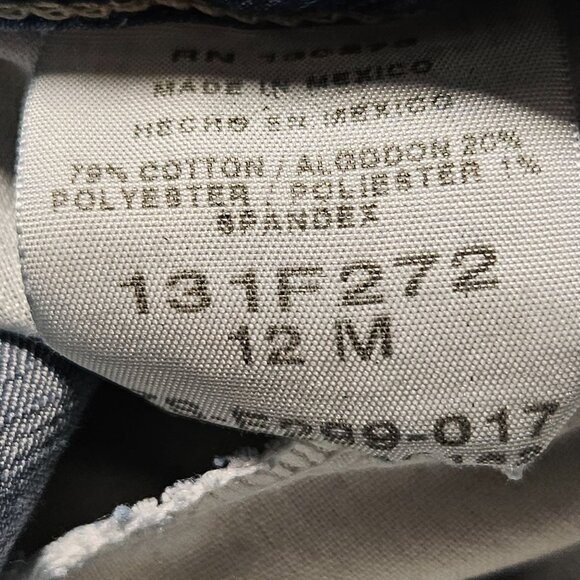 Riders Capri Jeans Womens Size 12 Mid Rise Medium Wash Denim Pant Cuffed Bermuda - Picture 4 of 4